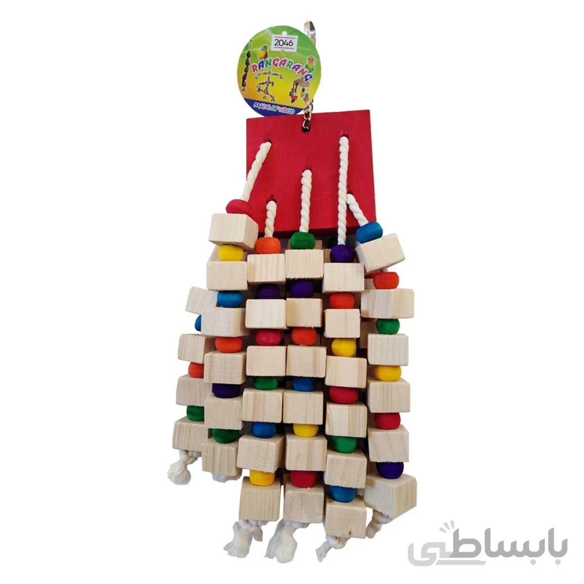 اسباب بازی پرنده – کاسکو ، کاکادو – شلوغ ، پرمهره و پرچوب (معکب بدون رنگ)