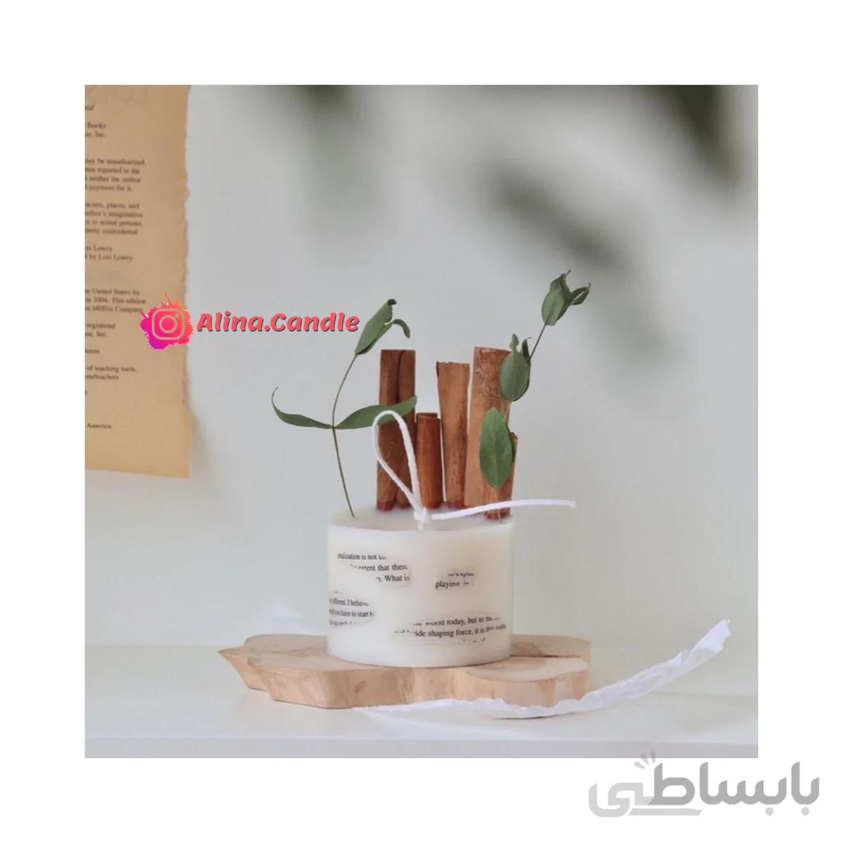 آلیناکندل – خرید شمع استوانه دارچینی ا candle