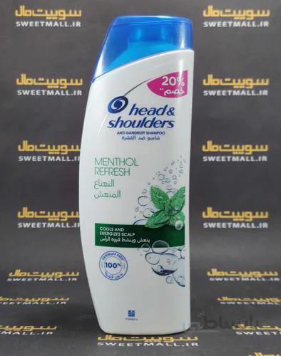 شامپو هد اند شولدرز ضد شوره اصل 400 میلی لیتر &amp; shoulders-مدل خنک کننده با رایحه نعنا