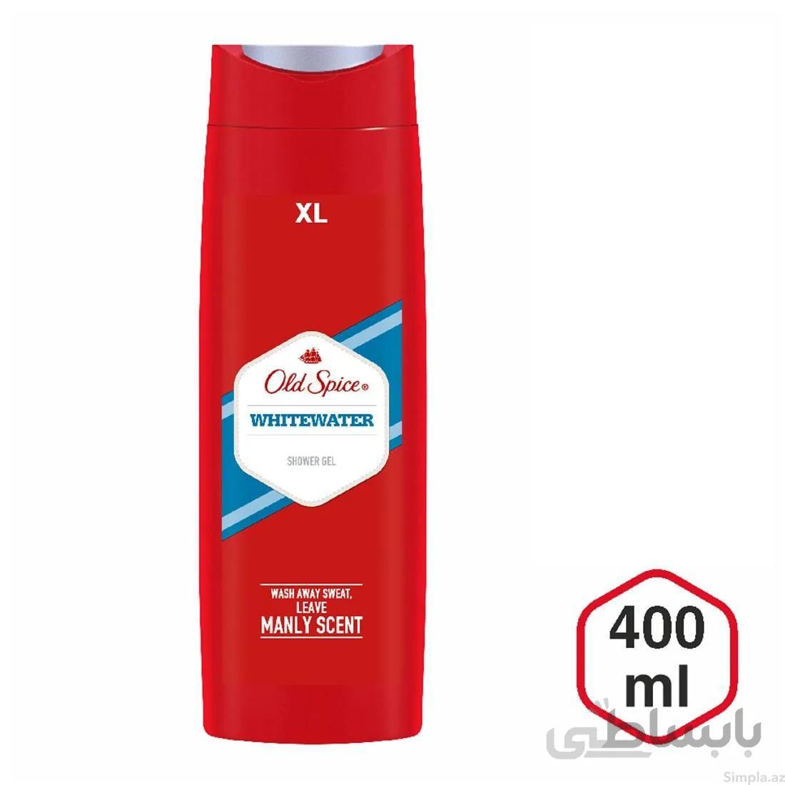 شاور ژل old spice مدل whitewater حجم 400 میل