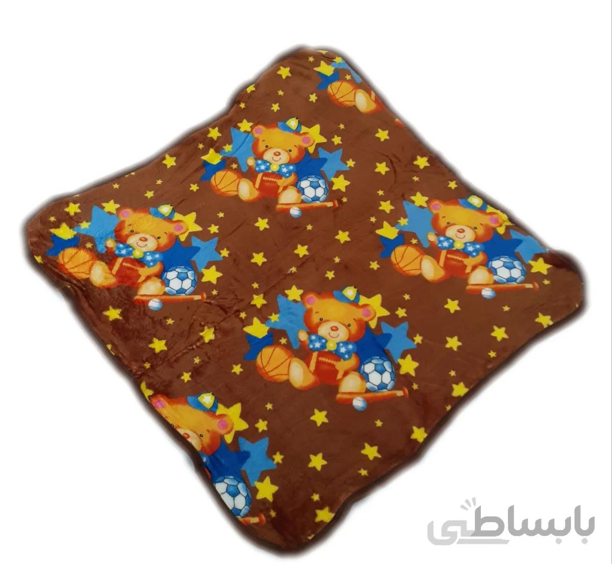 پتو حوله ای نوزاد قهوه ای