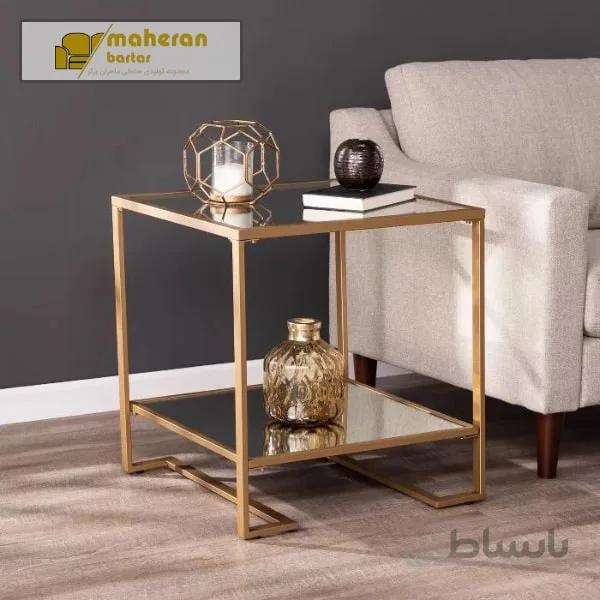میز عسلی استیل مدل نوشاد NOSHAD