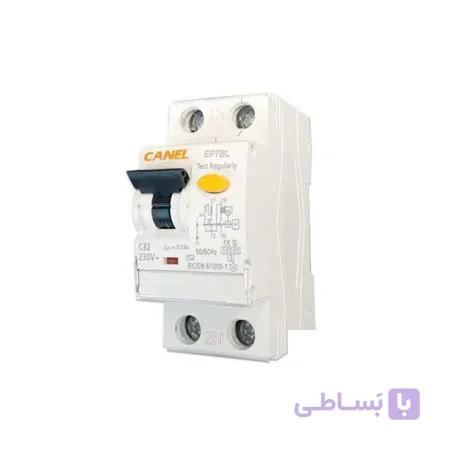 کلید محافظ جان کمباین RCBO و 2 پل نول دار 6 آمپر 30mA حساسیت کانل
