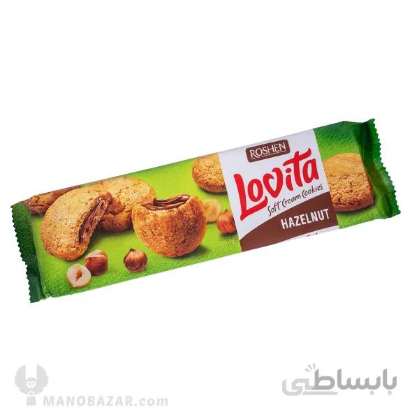 کوکی فندقی مغزدار روشن Roshen وزن 170 گرم