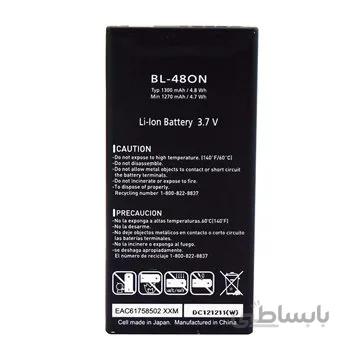 باتری اورجینال ال جی Optimus M Plus مدل BL-480N ظرفیت 1300 میلی آمپر ساعت ا LG Optimus M Plus - BL-480N 1300mAh Original battery