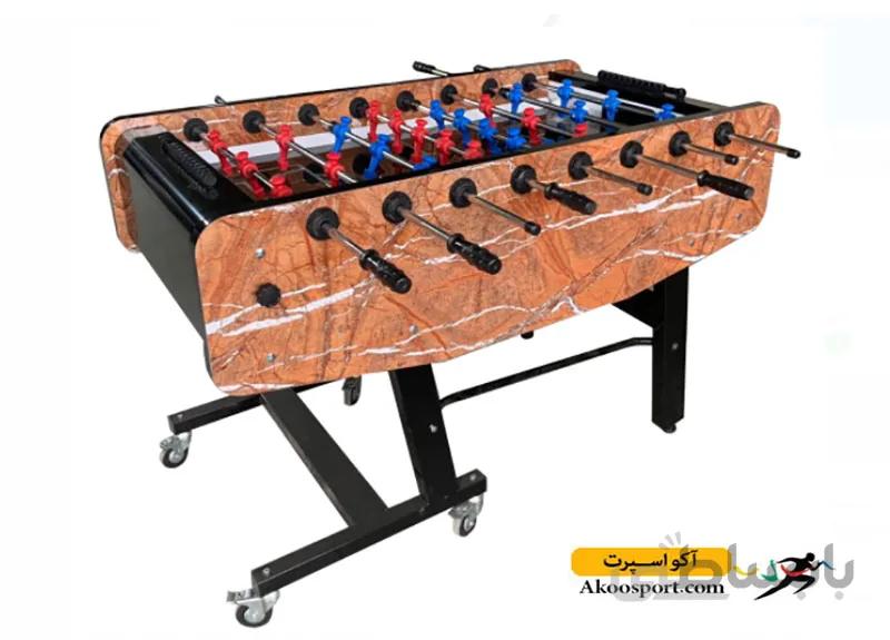 فوتبالدستی کف شیشه کله فلزی کلاسیک مدل f119 پایه تاشو رنگی