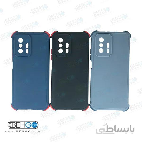 قاب شیائومی 11 تی پرو مناسب 11T Proو Mi11t کاور ژله ای دکمه رنگی با محافظ لنز دوربین گوشی Xiaomi 11T Pro