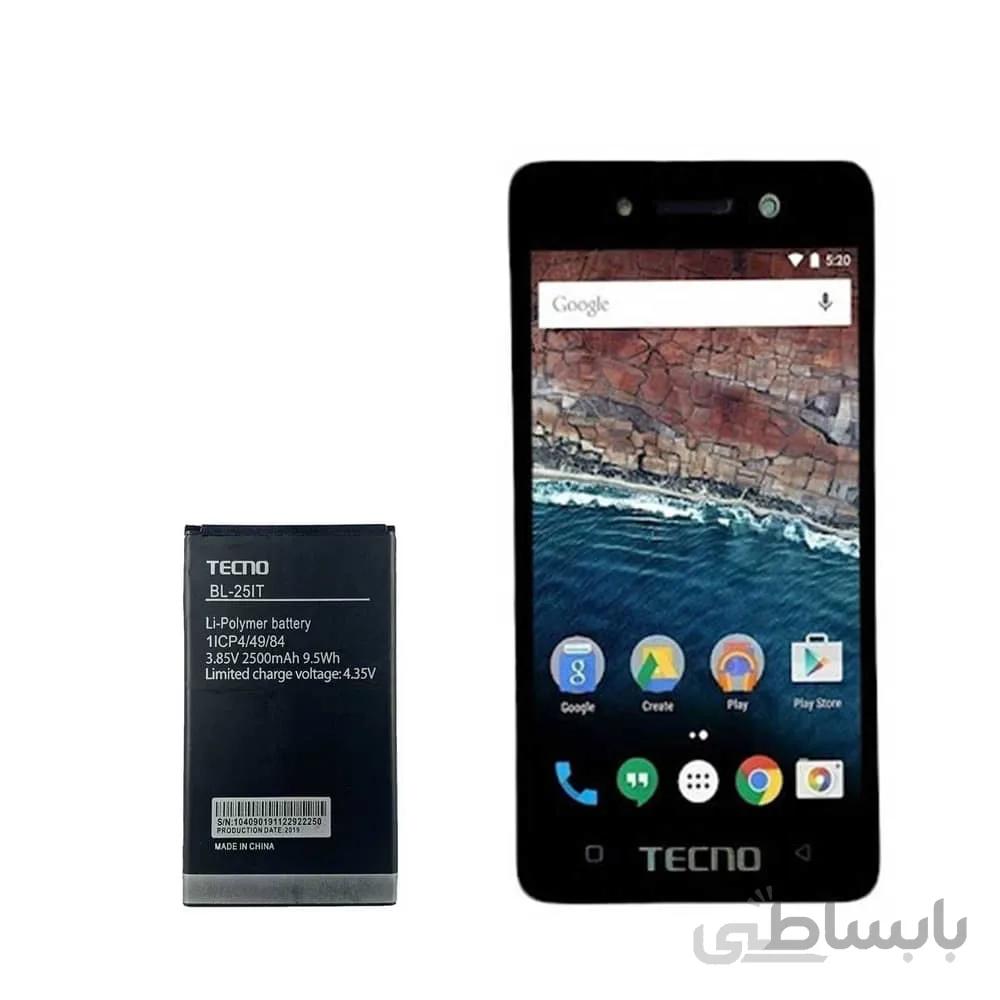 باتری گوشی تکنو Tecno W2 با کد فنی BL-25IT