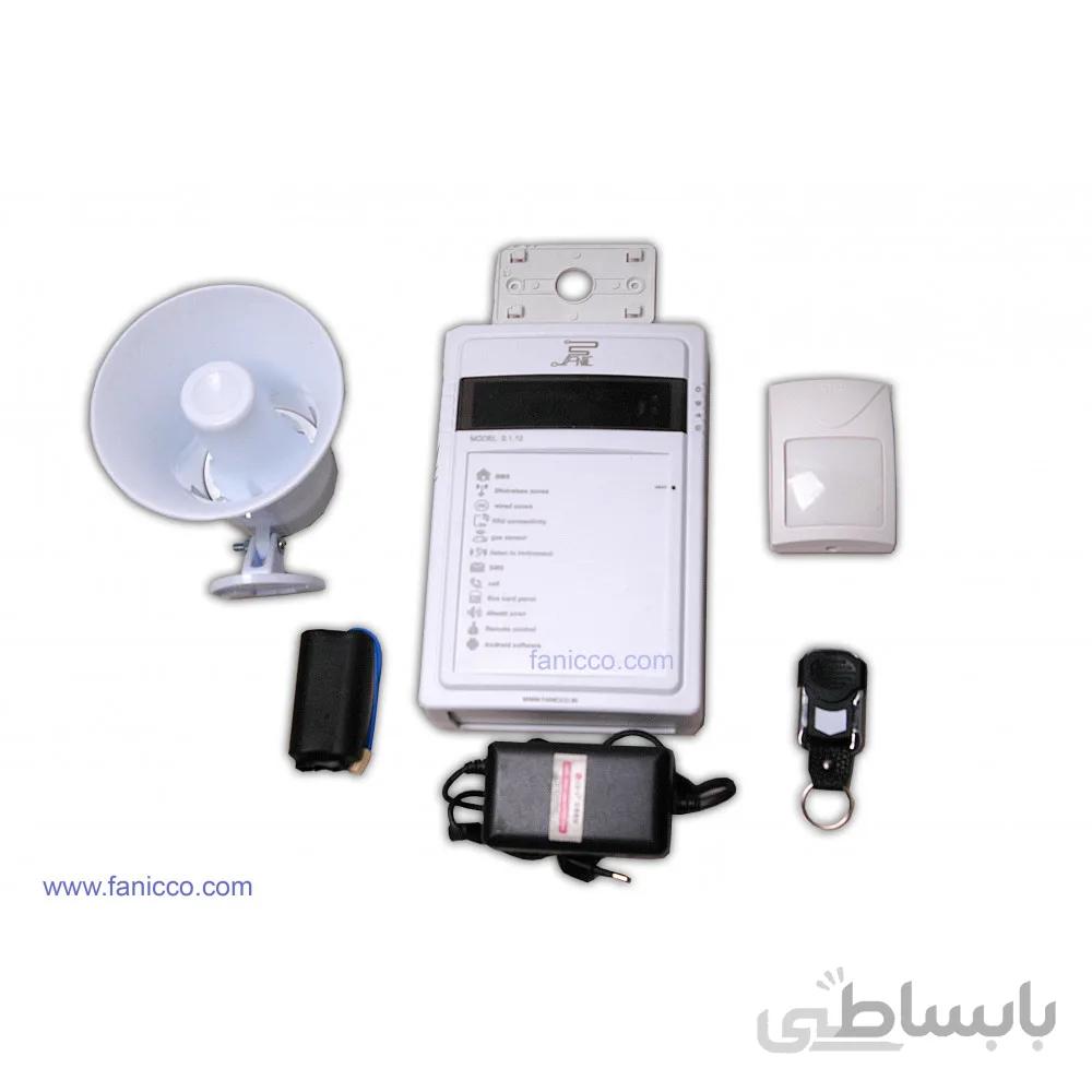 پکیج کامل دزدگیر سیم کارتی اماکن مدل اسمارت s12 فانیک