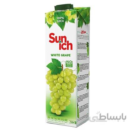 آبمیوه انگور سفید سن ایچ پاکت 1 لیتری باکس 12 عددی