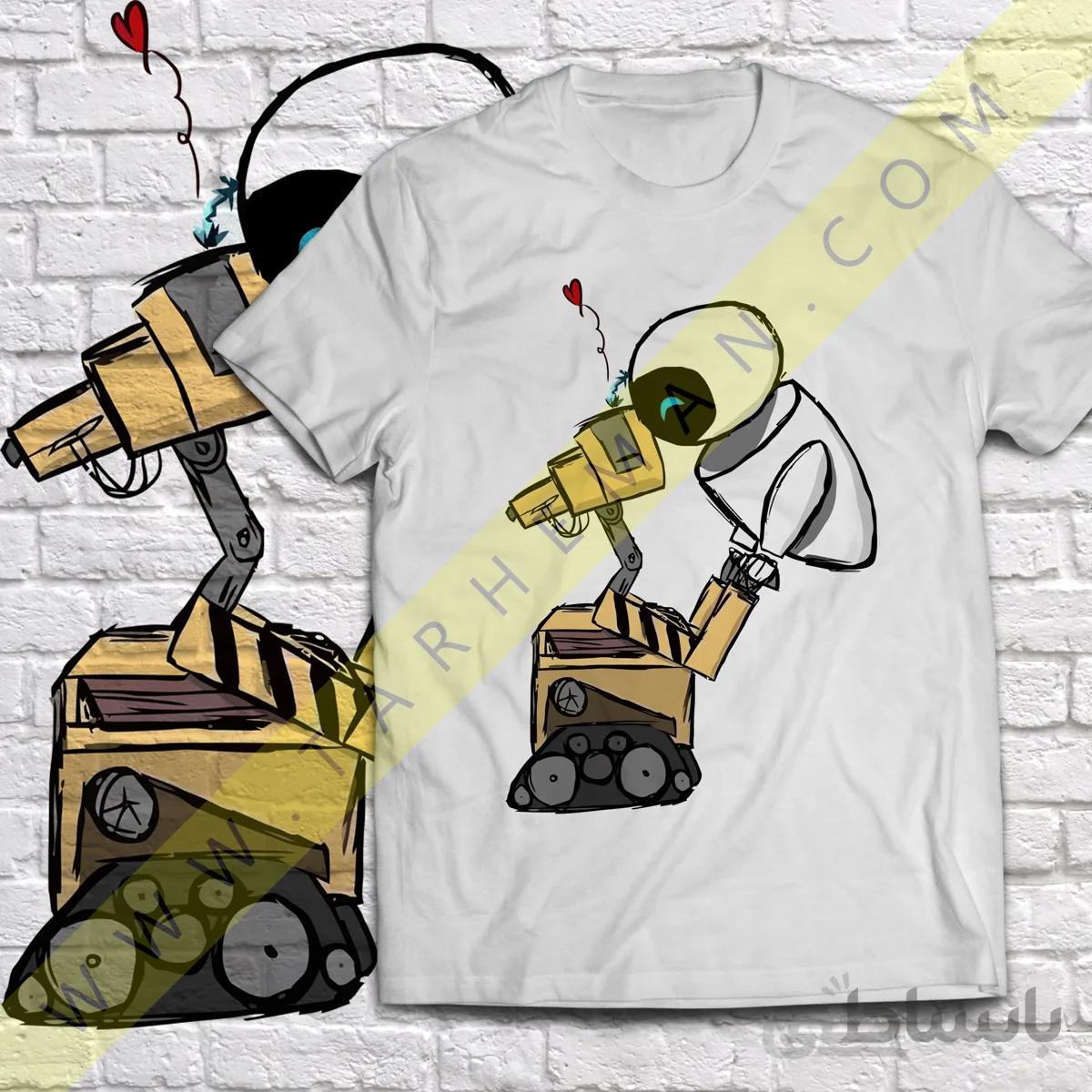 تیشرت با طرح جذاب از انیمیشن زیبای وال-ئی یا وال ای-WALL E-Animation
