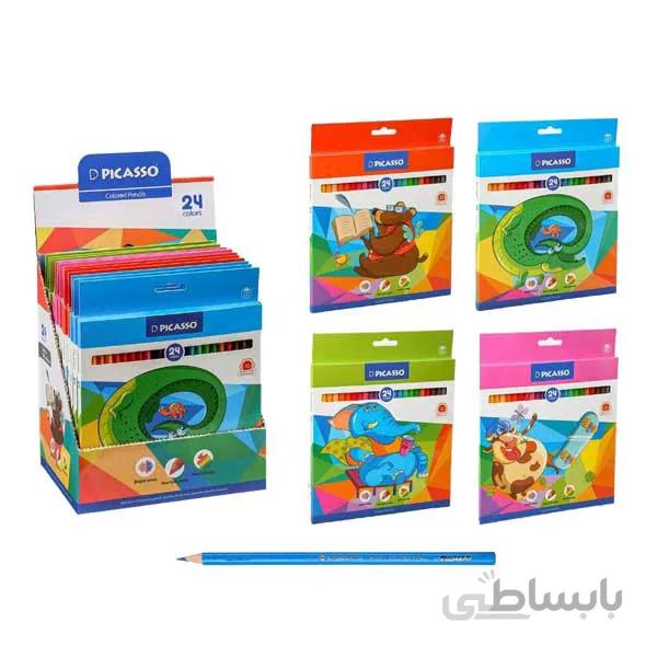 مداد رنگی – مقوایی 24 تایی پیکاسو