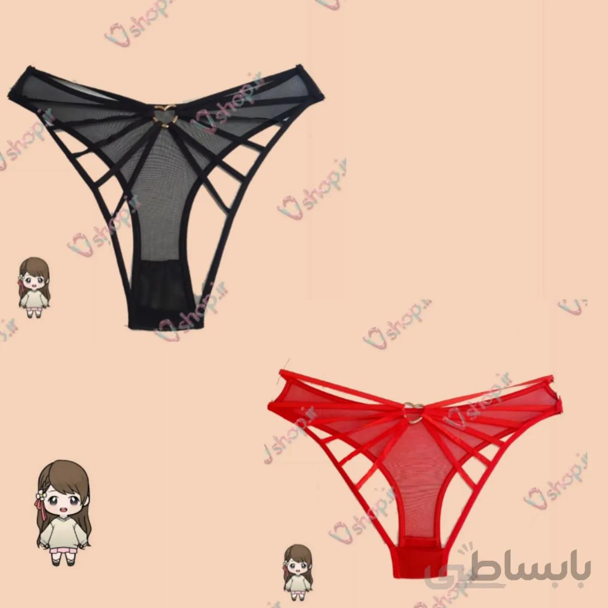 شورت زنانه فانتزی پشتباز