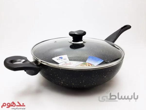 ماهیتابه وک 28 cm مشکی زرساب سری Violet