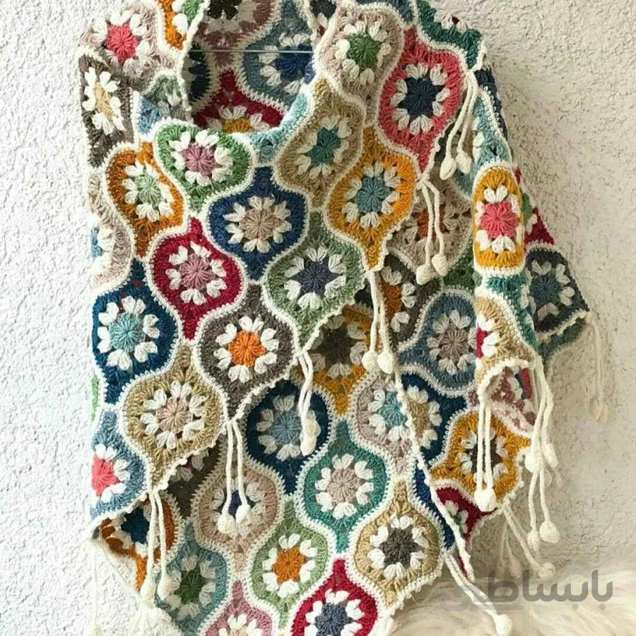 اشارپ بافتنی مدل52225 trigon