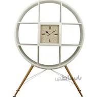 ویترین و کتابخانه چوبی لوتوس مدل 85 سفید