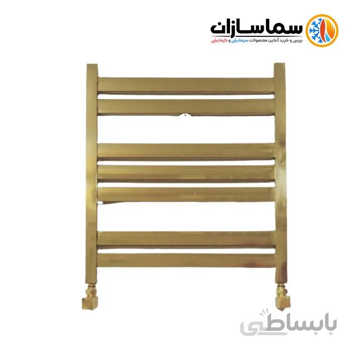 رادیاتور حوله خشک کن رویال استیل فلت طلایی مات 7 لول