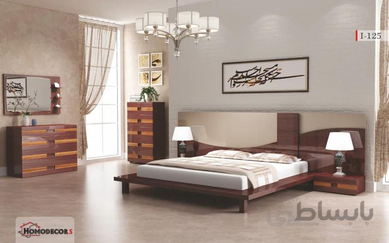 تخت خواب دو نفره مدل i125