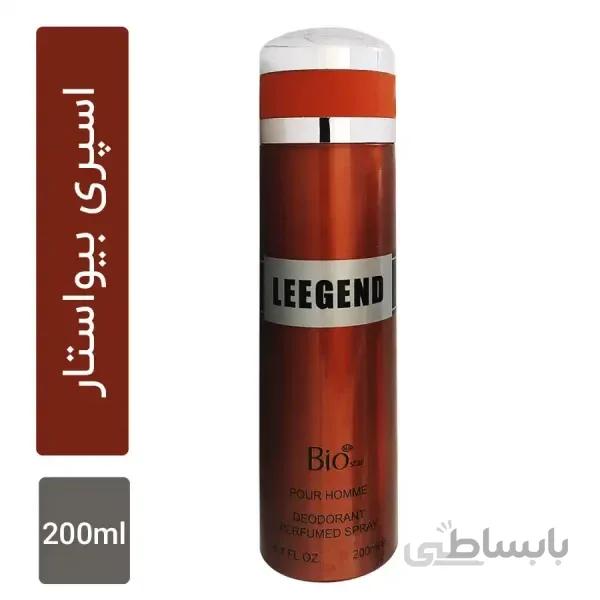اسپری بدن مردانه بیو استار مدل Bio star LEEGEND