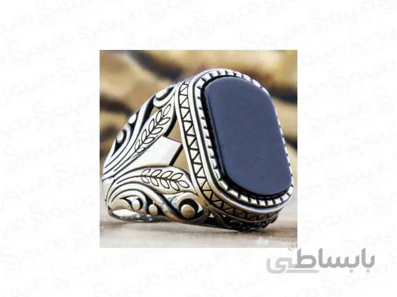 انگشتر مردانه طرح کلاسیک خوشه 12506
