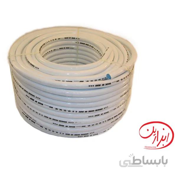 شیلنگ گاز 9 شیری نخ دار قائم(3/8 اینچ)- 50 متری