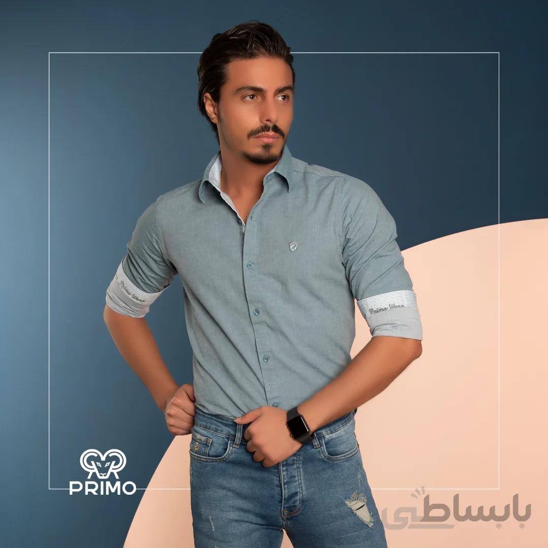 پیراهن پنبه مردانه مدل ساده 236307
