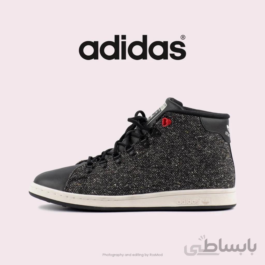 کتانی آدیداس استن اسمیت ساقدار مشکی – Adidas Stan Smith Winter Core BLK