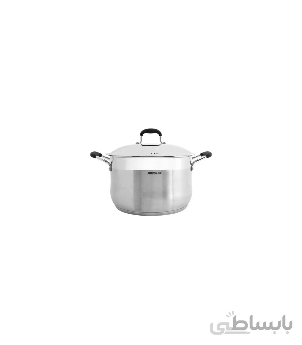قابلمه استیل تکی درب استیل سایز 34 مدل SS145-735