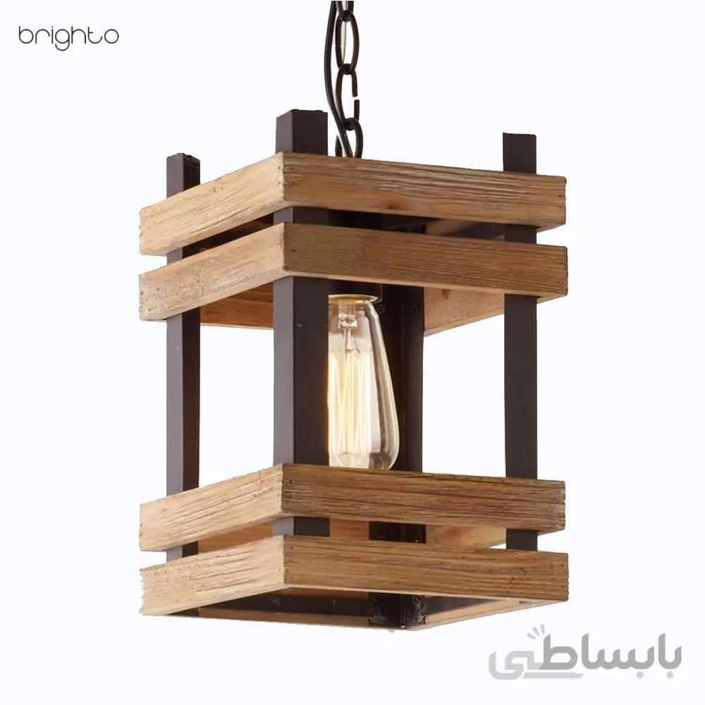 چراغ اویز چوبی M90