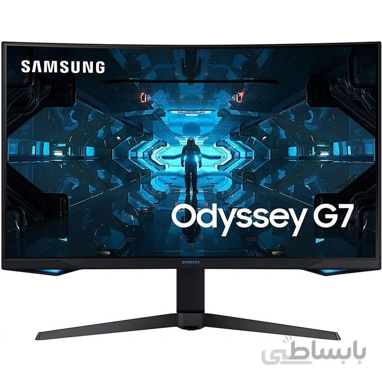 مانیتور Samsung Odyssey 27 inch G7 ا Samsung Odyssey 27 inch G7 1000R Curved Gaming Monitor (LC27G75TQSMXUE) - 1440p QHD 240Hz 1ms G sync QLED HDR600