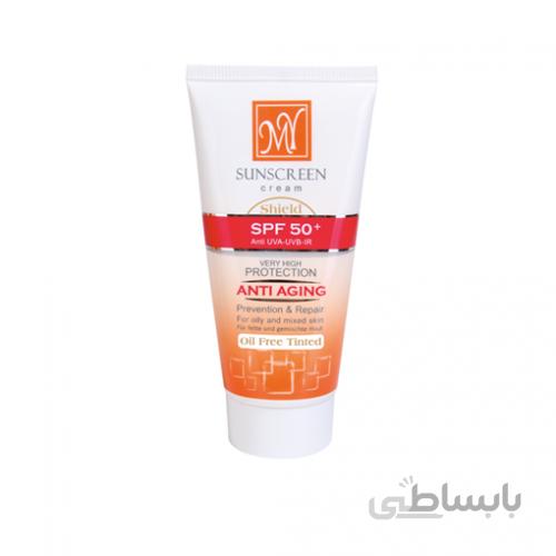 کرم ضد آفتاب فاقد چربی و رنگی SPF50 مای