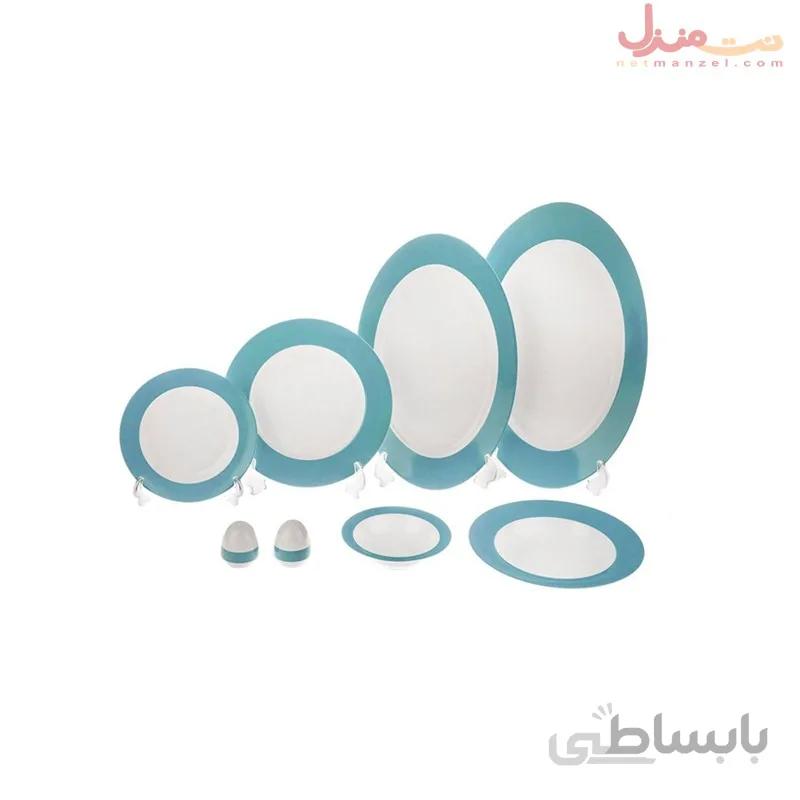 سرویس 28 پارچه چینی زرین سری ایتالیا اف مدل ایندیگو درجه عالی