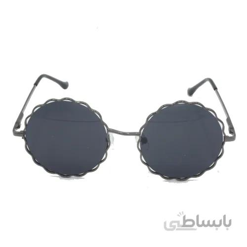 عینک آفتابی دخترانه بچه گانه گرد شیشه دودی