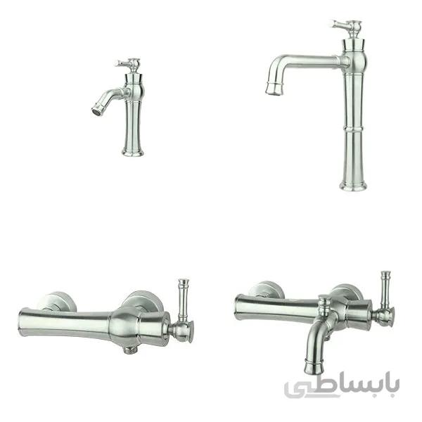 ست شیرآلات راسان مدل الیزه رزگلد ا Set of valves rasan model elize