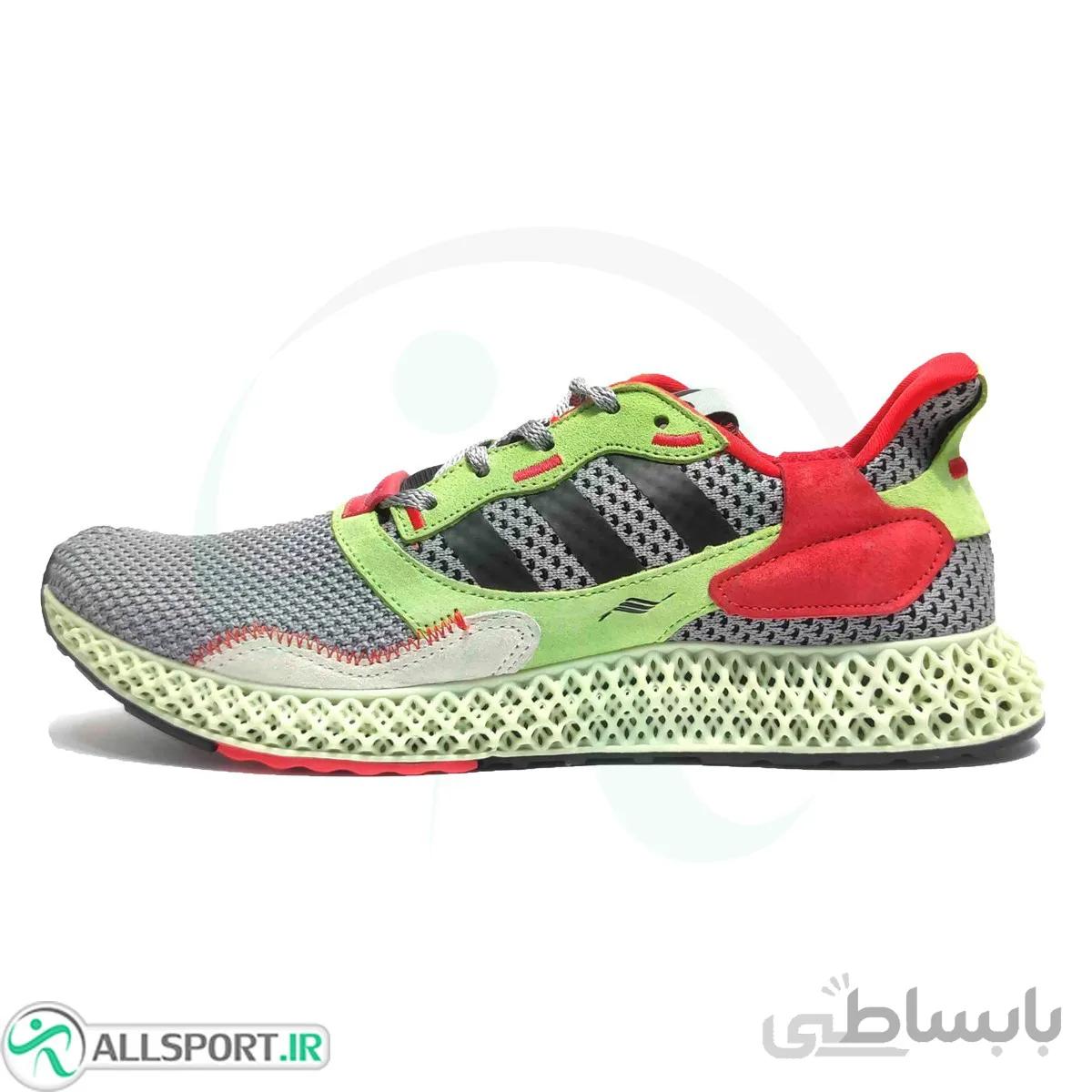 کتانی رانینگ مردانه آدیداس طرح اصلی Adidas ZX4000-40 Grey Black Red