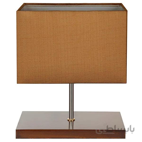 آباژور رومیزی چوبی چشمه نور مدل MT7037/BR-N شید نسکافه ای
