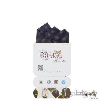 دستمال جیبی سری رنگین کمان (خالدار بنفش )