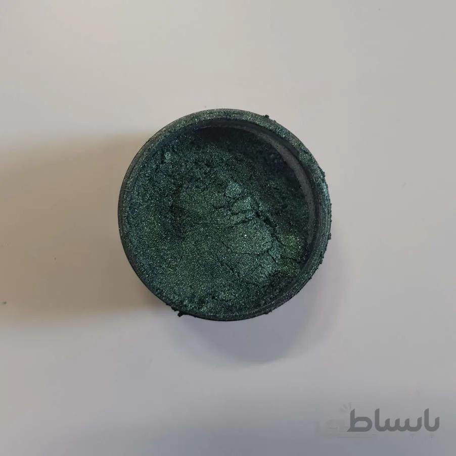 رنگ پودری صدفی سبز لجنی