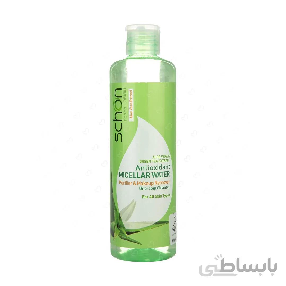 محلول پاک کننده شون مدل Antioxidant Micellar Water حجم 300 میلیلیتر ا Schon Antioxidant Micellar Water Cleaner 300 ml