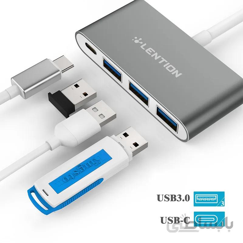 هاب 4پورت LENTION USB-C سری SAILING مدل C13SE