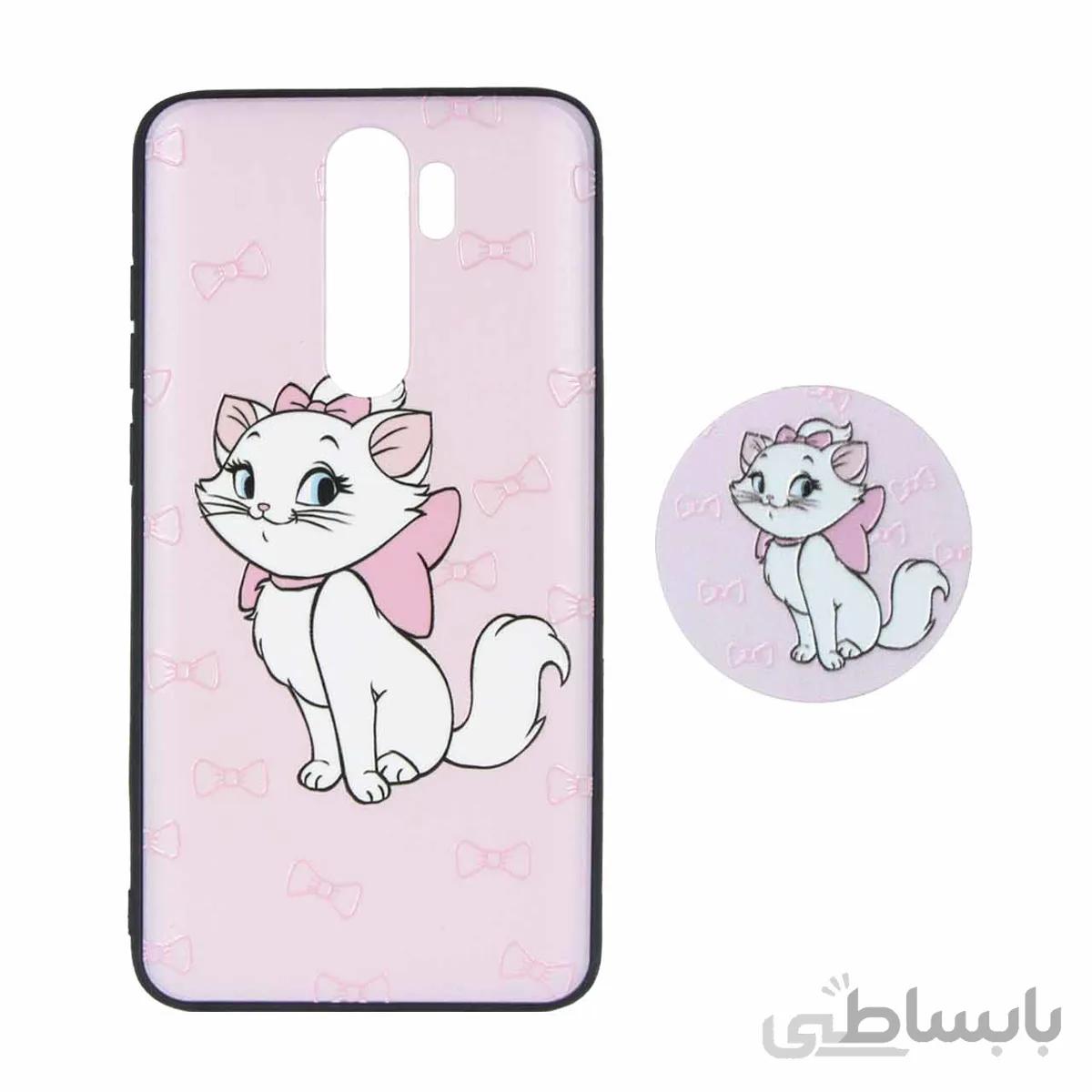 قاب طرح دار پاپ سوکت دار Xiaomi Redmi Note 8 Pro - کد 3090