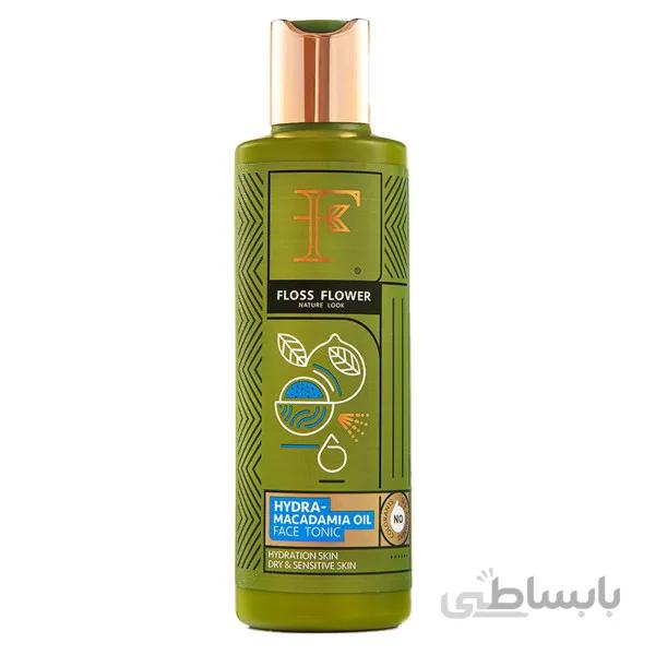 تونر آبرسان صورت روغن ماکادمیا فلوس فلاور حجم 200ml