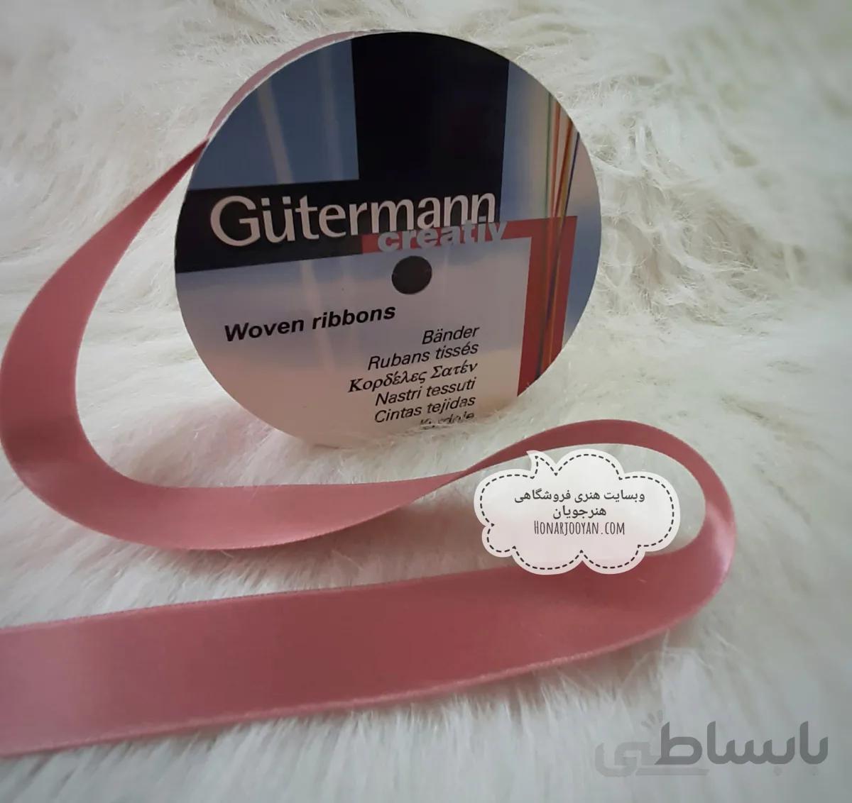 روبان 2رو ساتن عرض 20 میل برند Gutermann اسپانیا کد 473((فروش بصورت متری)