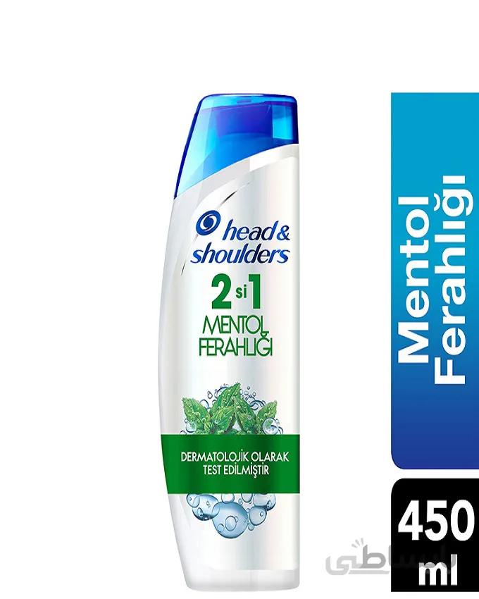 شامپو مو هد & شولدرز - head & shoulders با رایحه نعنا 450ml