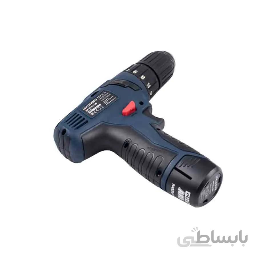 دریل شارژی لیتیوم دو سرعته هیوندای Hp-121