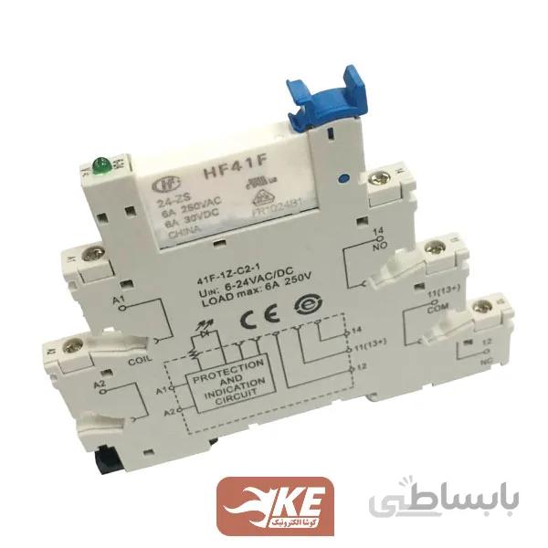 ماژول رله 24vDC تک کنتاکت 6 آمپر هونگفا