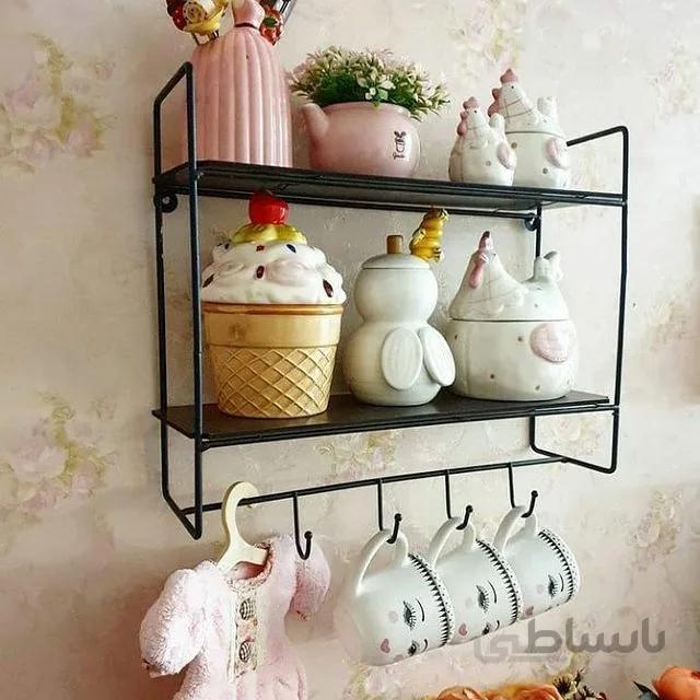 شلف دیواری گیره دار والریا