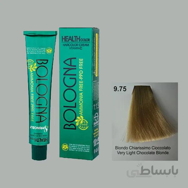 رنگ مو بلونیا بلوند شکلاتی خیلی روشن 9.75