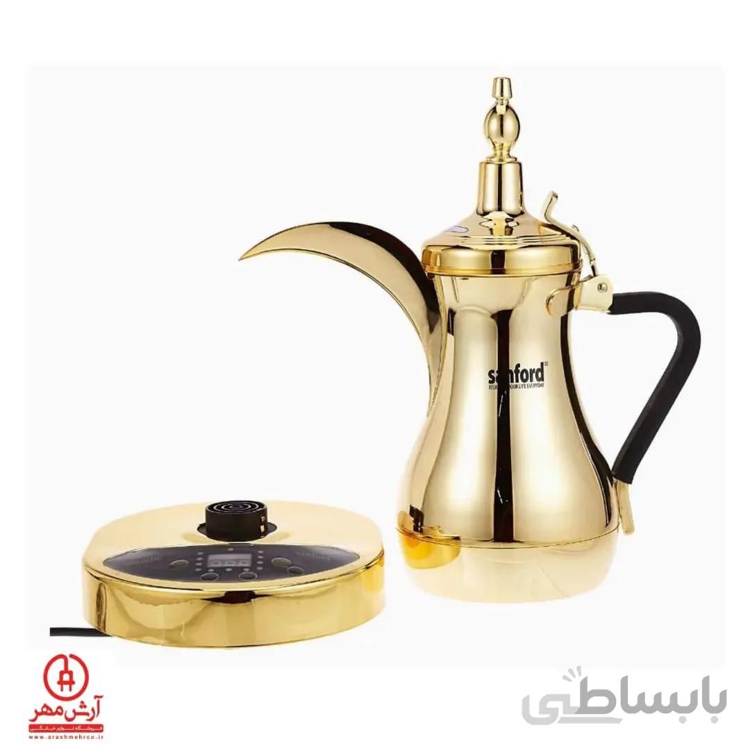 قهوه ساز عربی طلایی سانفورد مدل SF7401_ACM ا ARABIC COFFE MAKER SANFORD MODEL : SF7401_ACM 1L 1000W