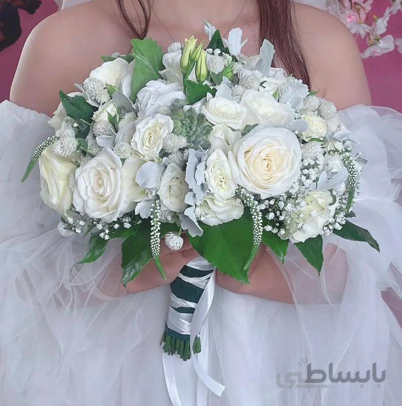 دسته گل عروس کد ۲